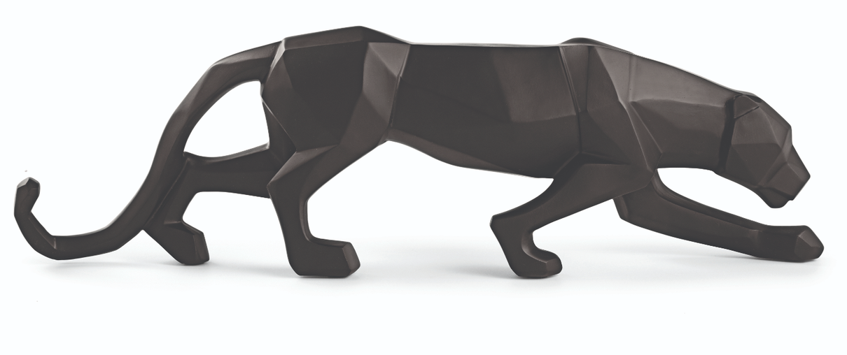 escultura leopardo em polirresina