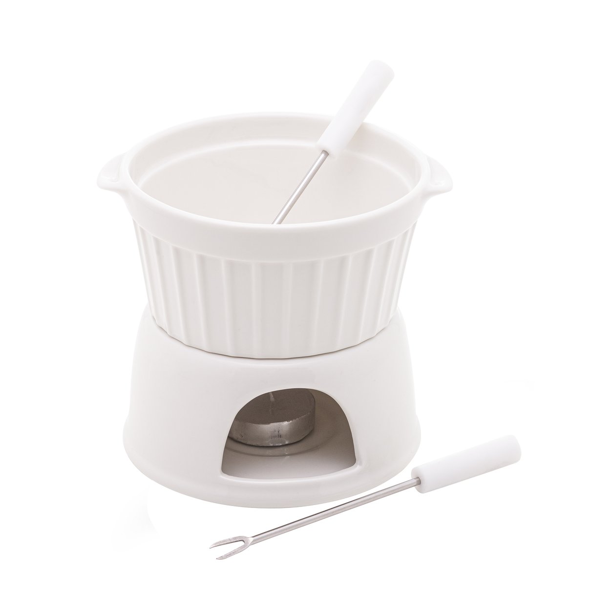 aparelho de fondue branco